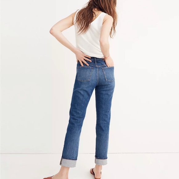 MADEWELL The High Rise Slim Boyjean 26/2 indigo denim jeans | discont’d … - Picture 2 of 14